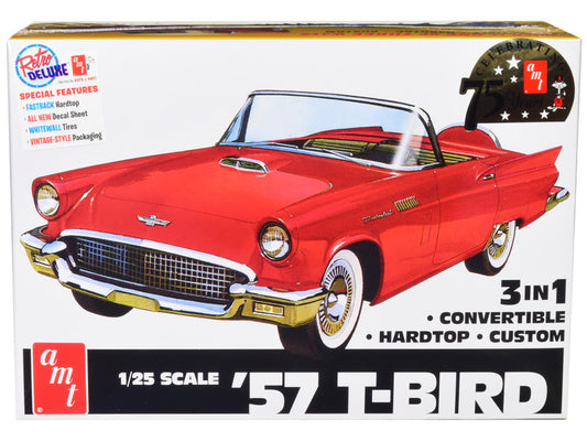 1957 Ford Thunderbird 3-in-1 Kit 1/25 Scale Model Kit by AMT