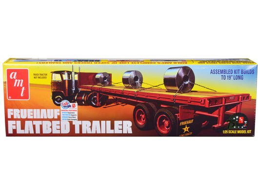 Fruehauf Flatbed Trailer 1/25 Scale Skill 3 Model Kit by AMT