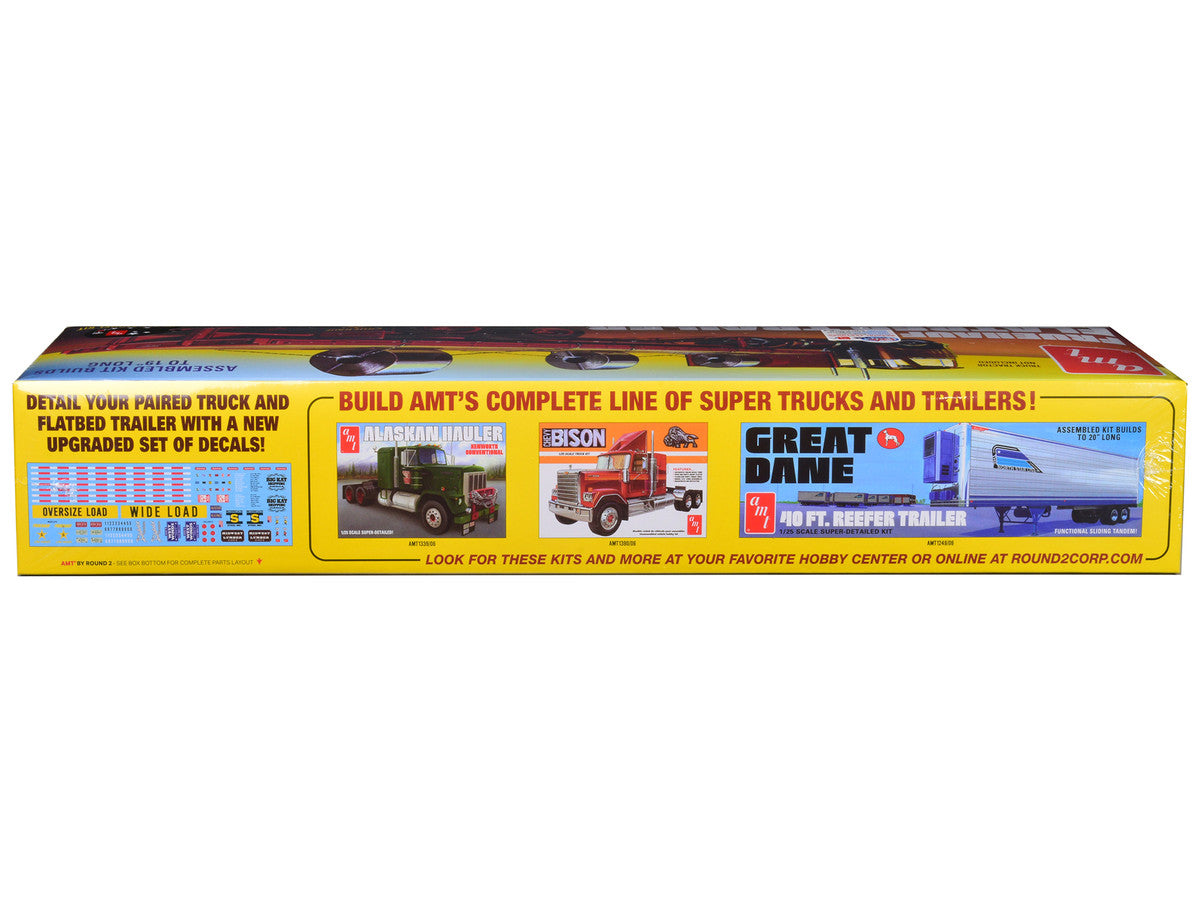 Fruehauf Flatbed Trailer 1/25 Scale Skill 3 Model Kit by AMT