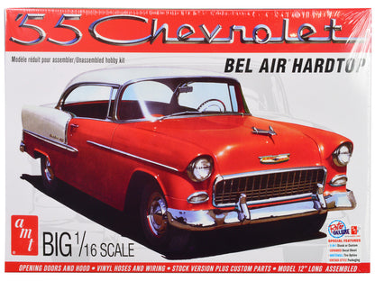 1955 Chevrolet Bel Air Hardtop 1/16 Scale Skill Level 3 Model Kit by AMT