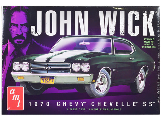 1970 Chevrolet Chevelle SS "John Wick" (2014) Movie 1/25 Scale Skill 2 Model Kit by AMT