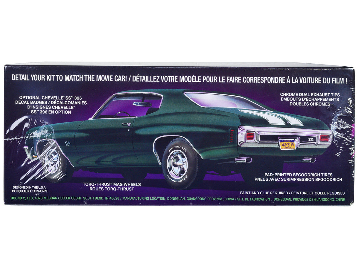 1970 Chevrolet Chevelle SS "John Wick" (2014) Movie 1/25 Scale Skill 2 Model Kit by AMT