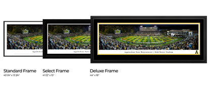 Appalachian State Mountaineers Football Run Out Panoramic Picture - Kidd Brewer Stadium by Blakeway Panoramas Wall Decor