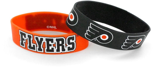 Philadelphia Flyers Pack of 2 Silicone Bracelet by Aminco
