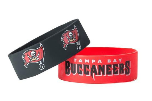 Tampa Bay Buccaneers Pack of 2 Silicone Bracelet by Aminco