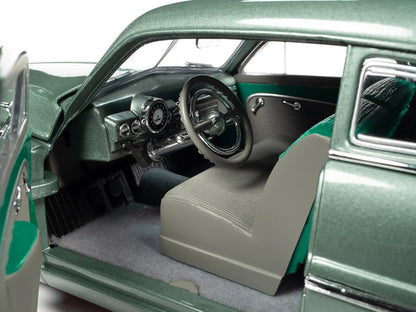 Interior of Auto World 1949 Mercury Eight Coupe 1/18 diecast model. New, limited edition, featuring real rubber tires, detailed interior, and officially licensed.