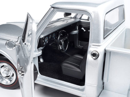 Model car with open door showing detailed interior