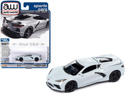 2022 Chevrolet Corvette Ceramic Matrix Gray "Sports Cars" Limited Edition 1/64 Diecast Model Car by Auto World