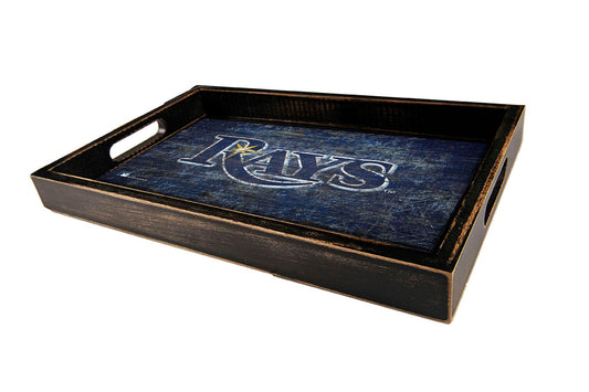 Tampa Bay Rays Distressed Logo Serving Tray by Fan Creations