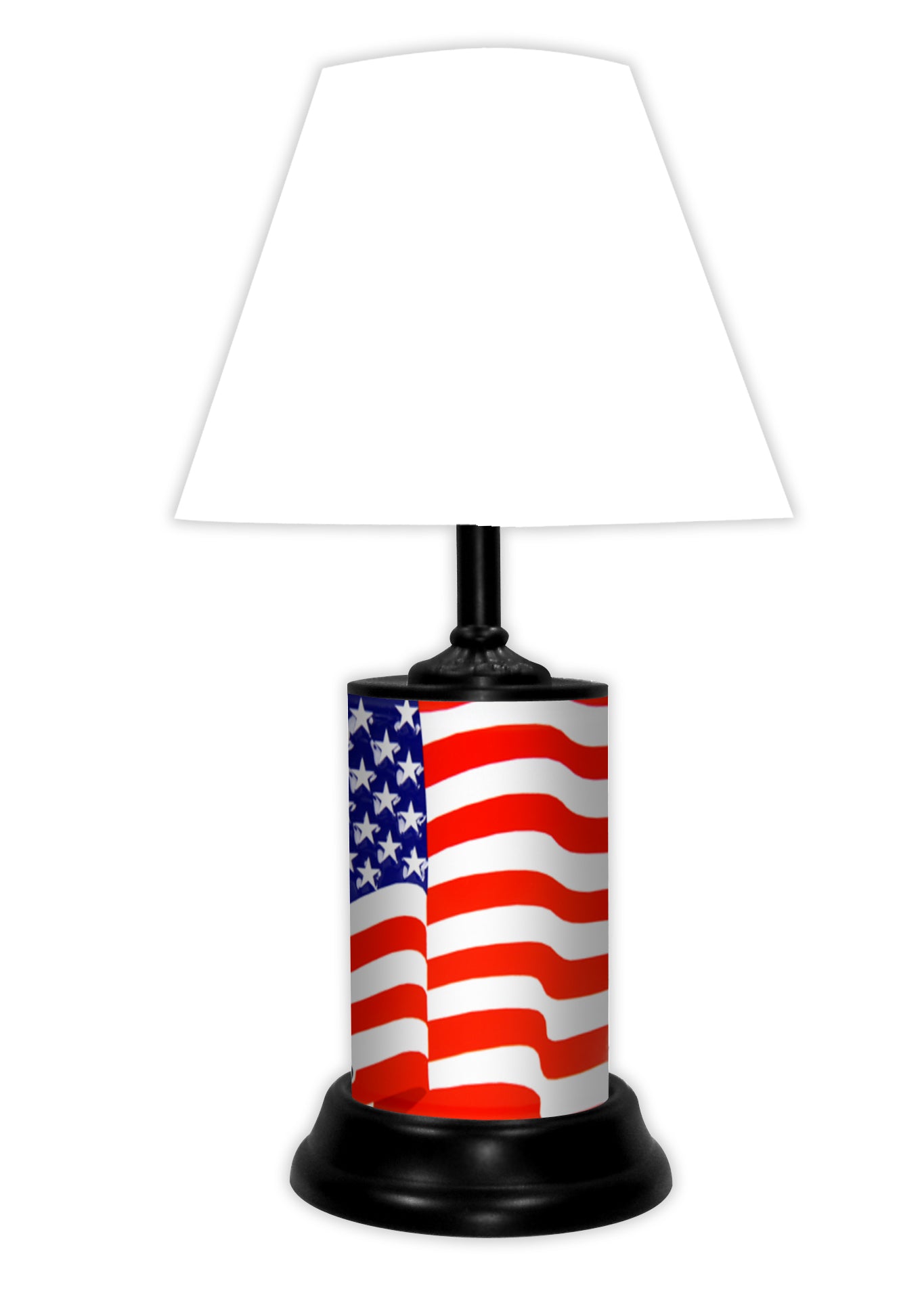 Patriotic American Flag Lamp with Shade by GTEI