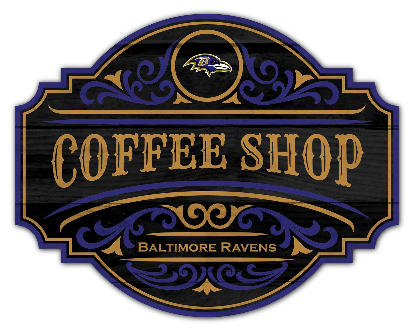 Baltimore Ravens Coffee Tavern Sign by Fan Creations