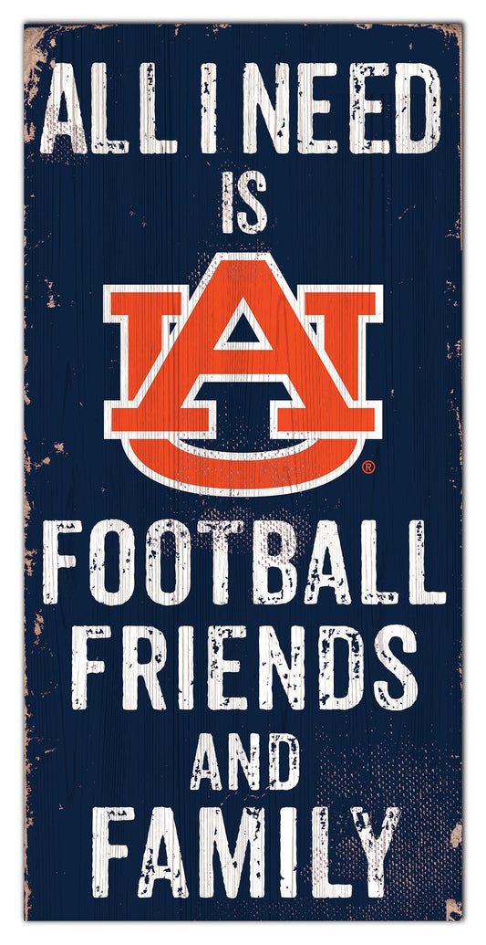 Auburn Tigers 6" x 12" Football Friends and Family Sign by Fan Creations