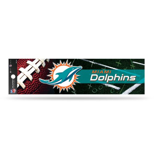 Miami Dolphins 3" x 12" Bumper Sticker / Decal by Rico