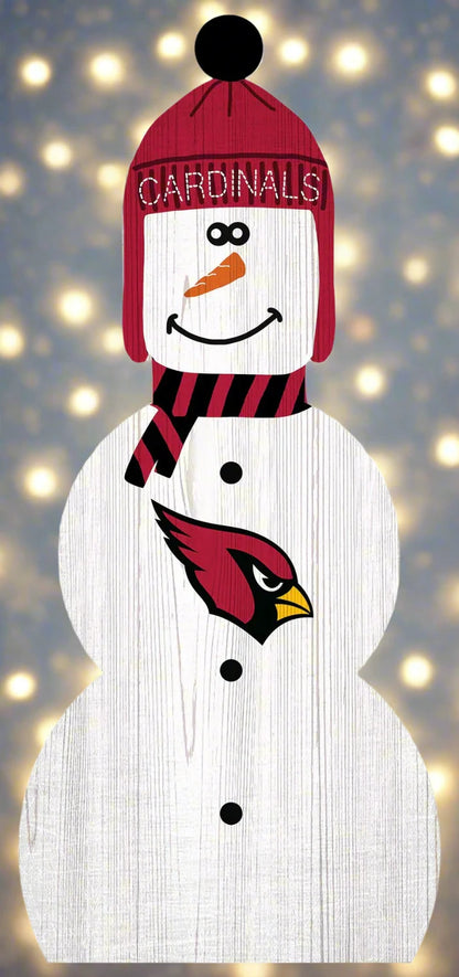 Arizona Cardinals 31" Snowman Leaner by Fan Creations