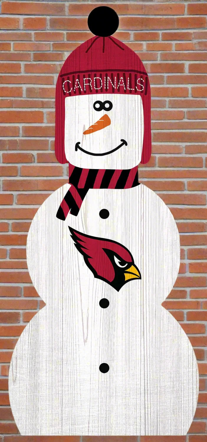 Arizona Cardinals 31" Snowman Leaner by Fan Creations