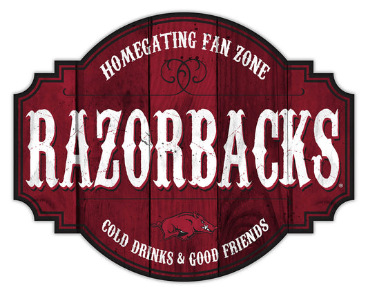 Arkansas Razorbacks Homegating Distressed Sign by Fan Creations