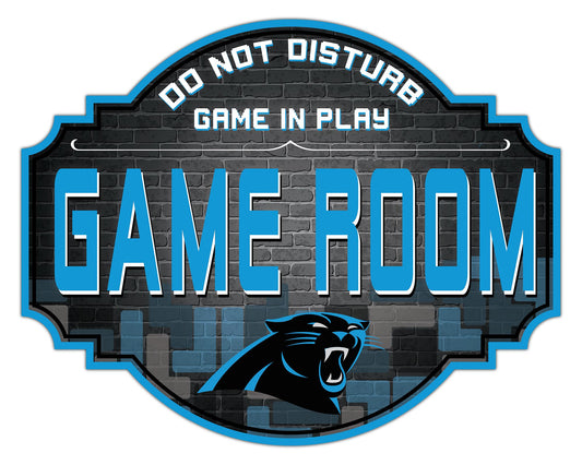 Carolina Panthers 12" Tetris Game Room Tavern Sign by Fan Creations