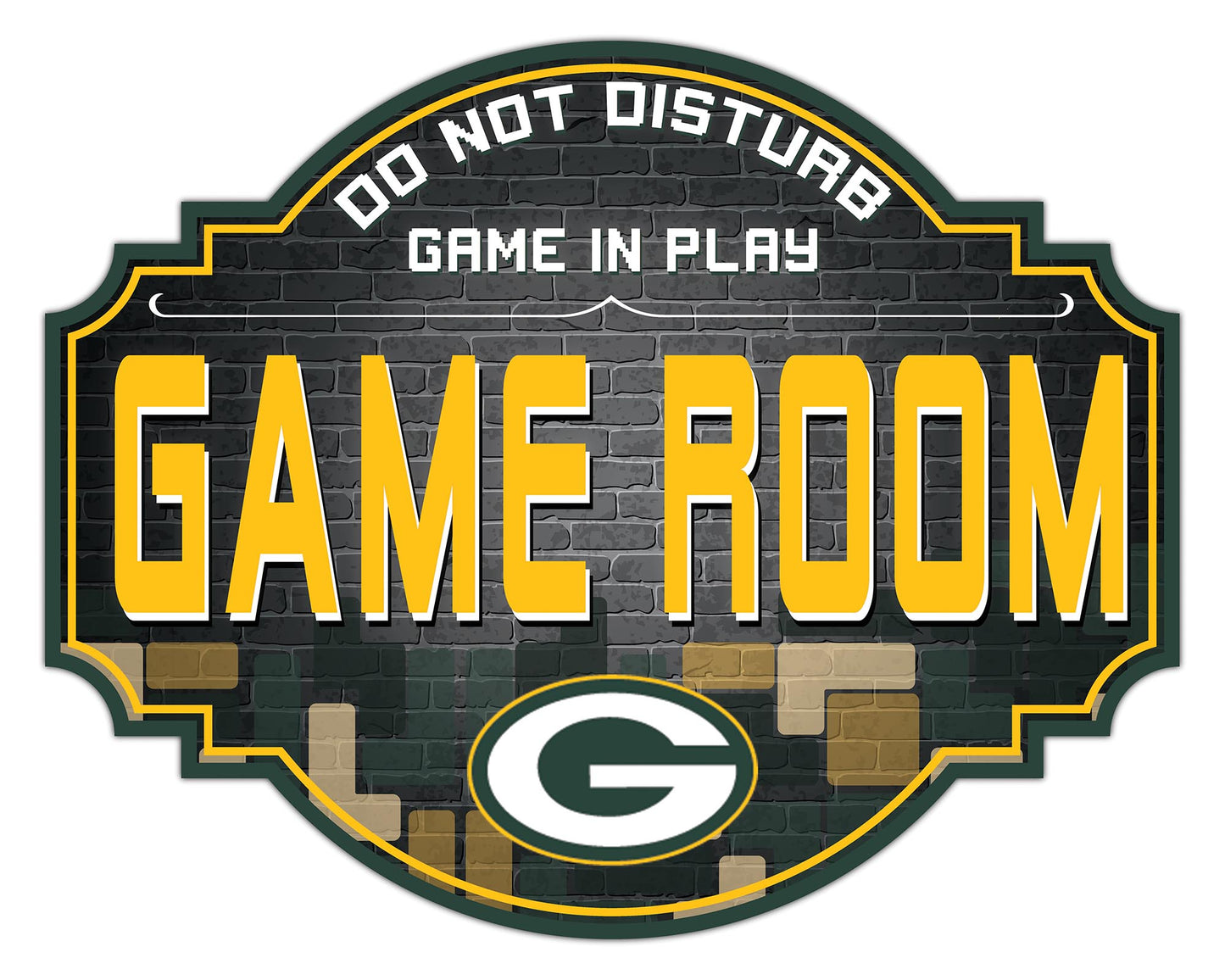 Green Bay Packers 12" Tetris Game Room Tavern Sign by Fan Creations