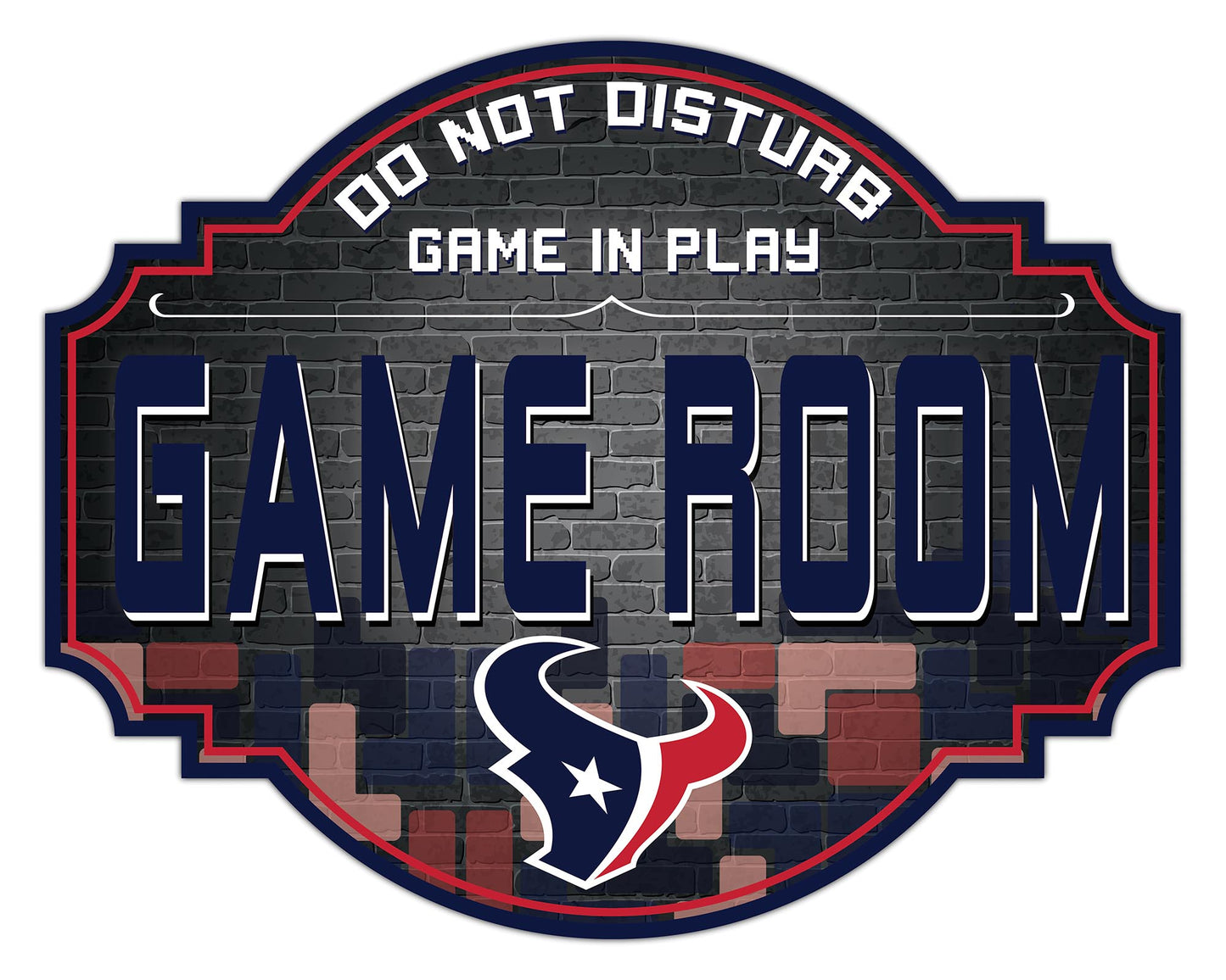 Houston Texans 12" Tetris Game Room Tavern Sign by Fan Creations