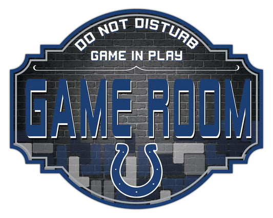 Indianapolis Colts 12" Tetris Game Room Tavern Sign by Fan Creations