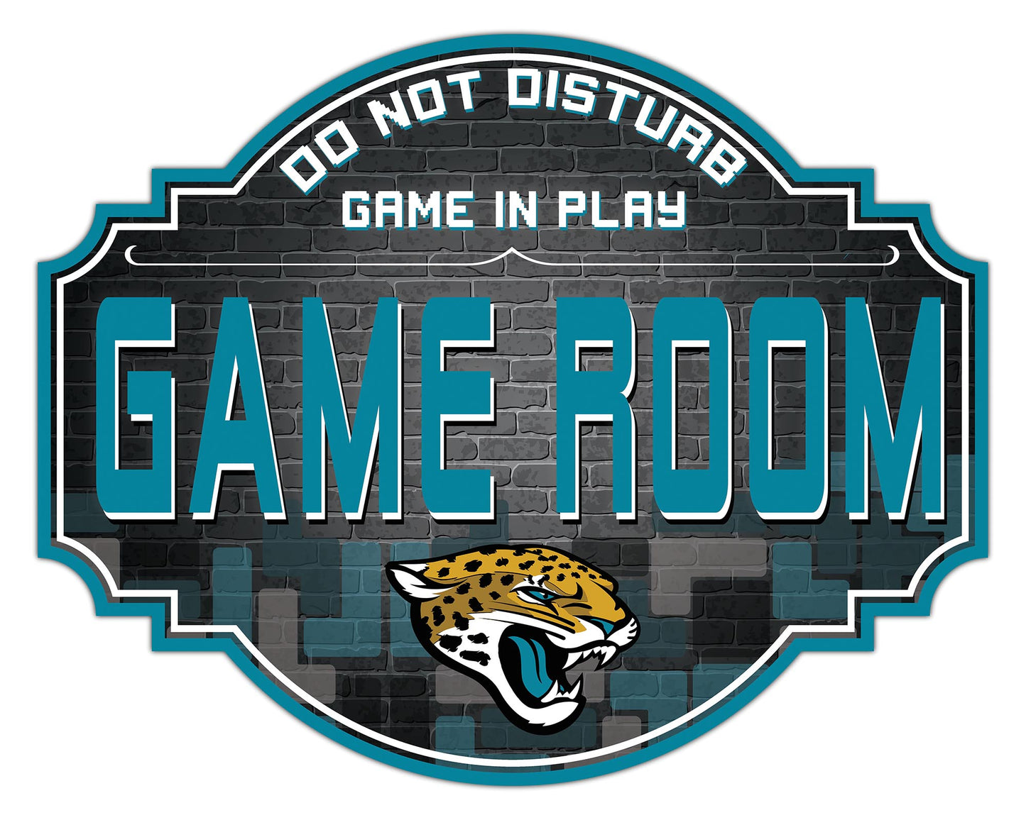 Jacksonville Jaguars 12" Tetris Game Room Tavern Sign by Fan Creations