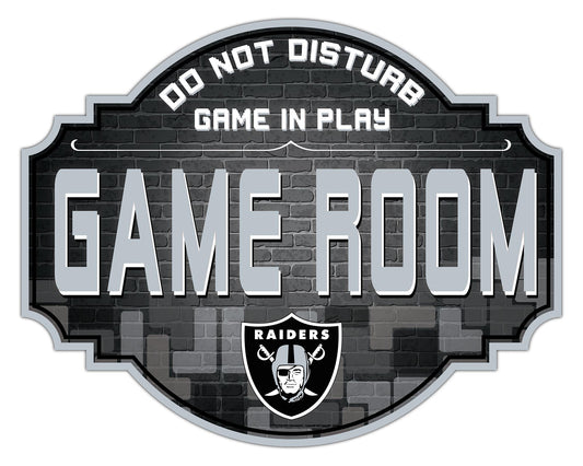 Las Vegas Raiders 12" Tetris Game Room Tavern Sign by Fan Creations