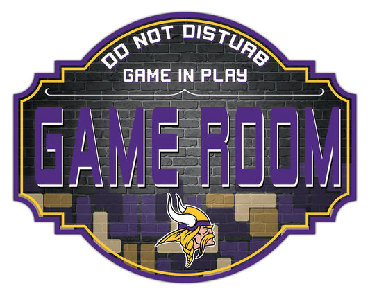 Minnesota Vikings 12" Tetris Game Room Tavern Sign by Fan Creations