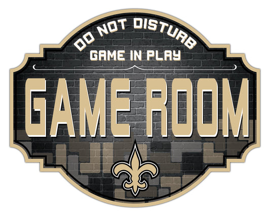 New Orleans Saints 12" Tetris Game Room Tavern Sign by Fan Creations