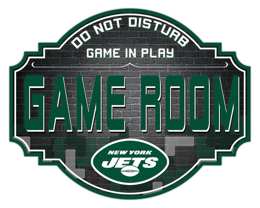 New York Jets 12" Tetris Game Room Tavern Sign by Fan Creations