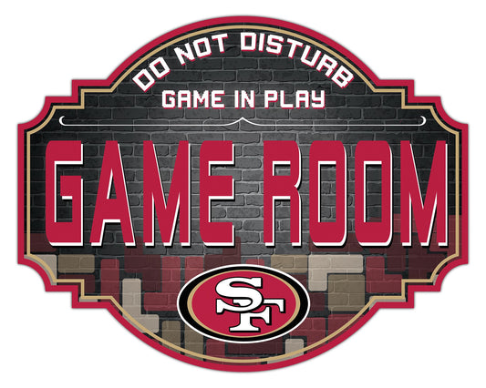 San Francisco 49ers 12" Tetris Game Room Tavern Sign by Fan Creations