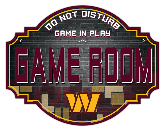 Washington Commanders 12" Tetris Game Room Tavern Sign by Fan Creations