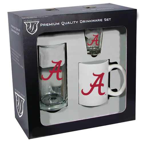 Alabama Crimson Tide 3pc. Drinkware Set by The Memory Company