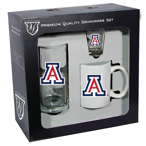 Arizona Wildcats 3pc. Drinkware Set by The Memory Company
