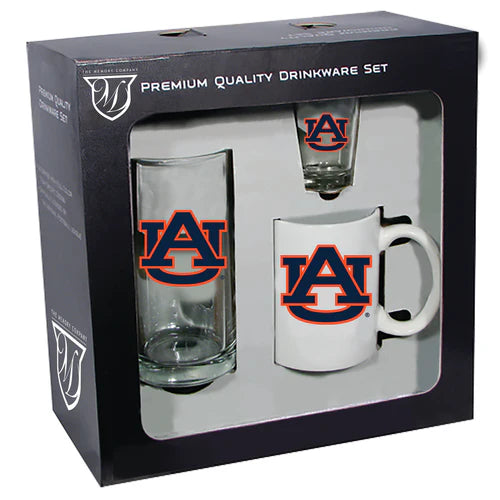 Auburn Tigers 3pc. Drinkware Set by The Memory Company