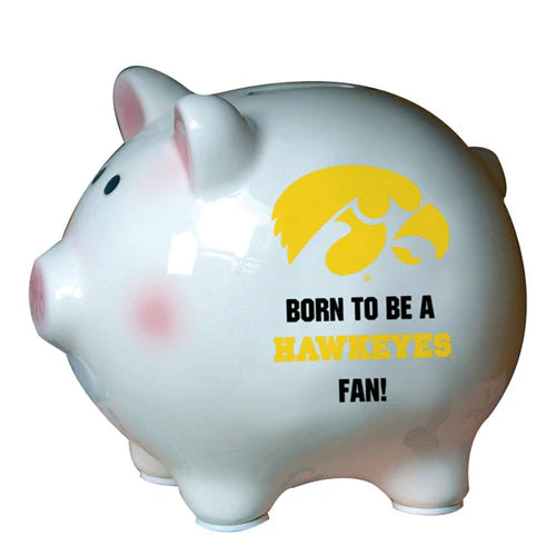 Iowa Hawkeyes Born to Be Piggy Bank by The Memory Company