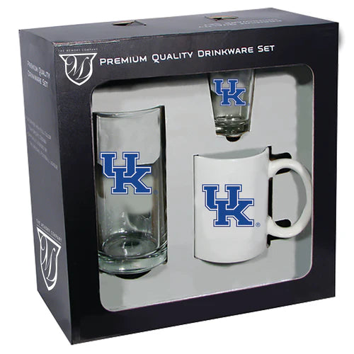 Kentucky Wildcats 3pc. Drinkware Set by The Memory Company