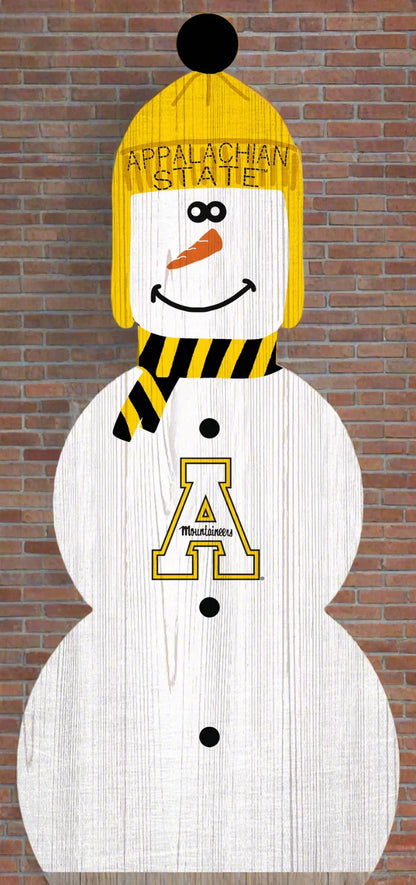 Appalachian State Mountaineers 31" Distressed Snowman Leaner by Fan Creations