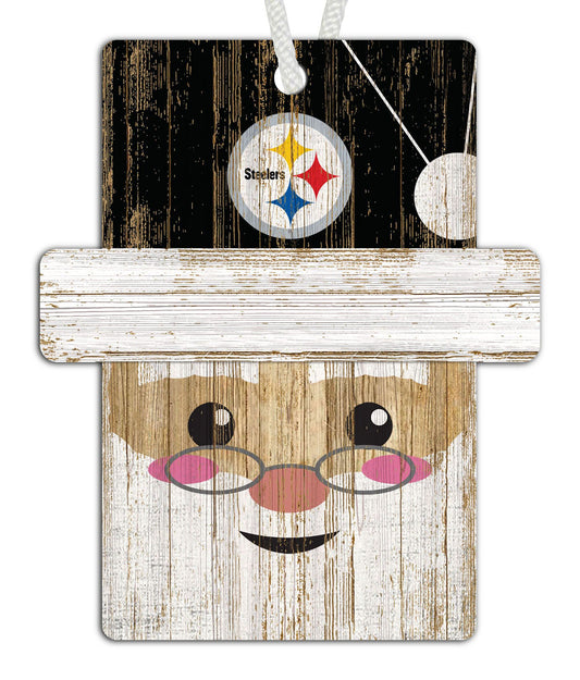 Pittsburgh Steelers Santa Ornament by Fan Creations