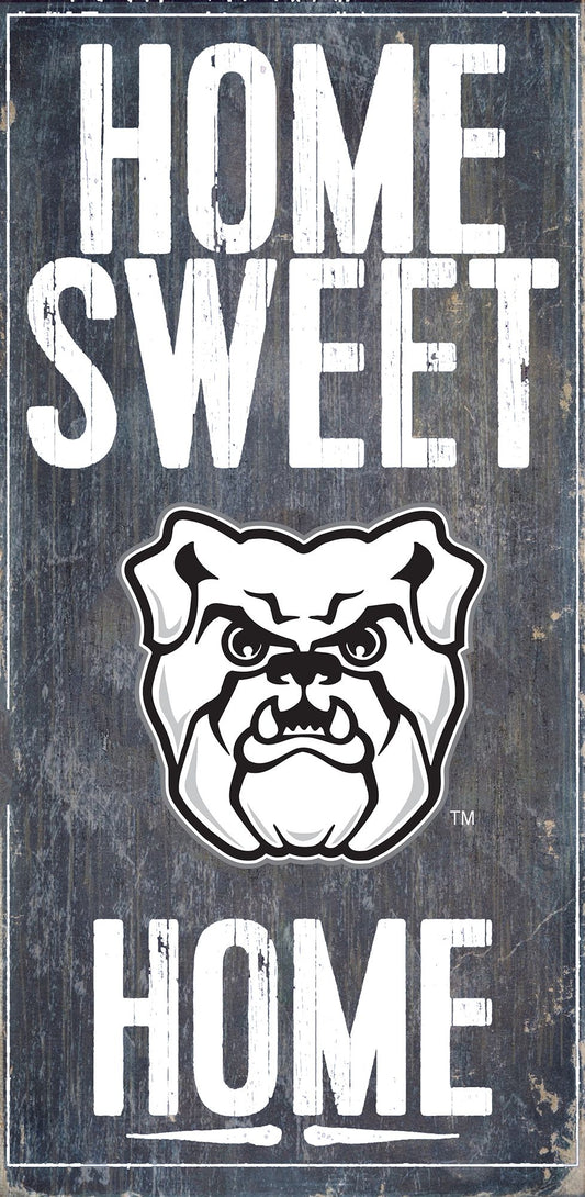 Butler Bulldogs 6" x 12" Distressed Home Sweet Home Sign by Fan Creations