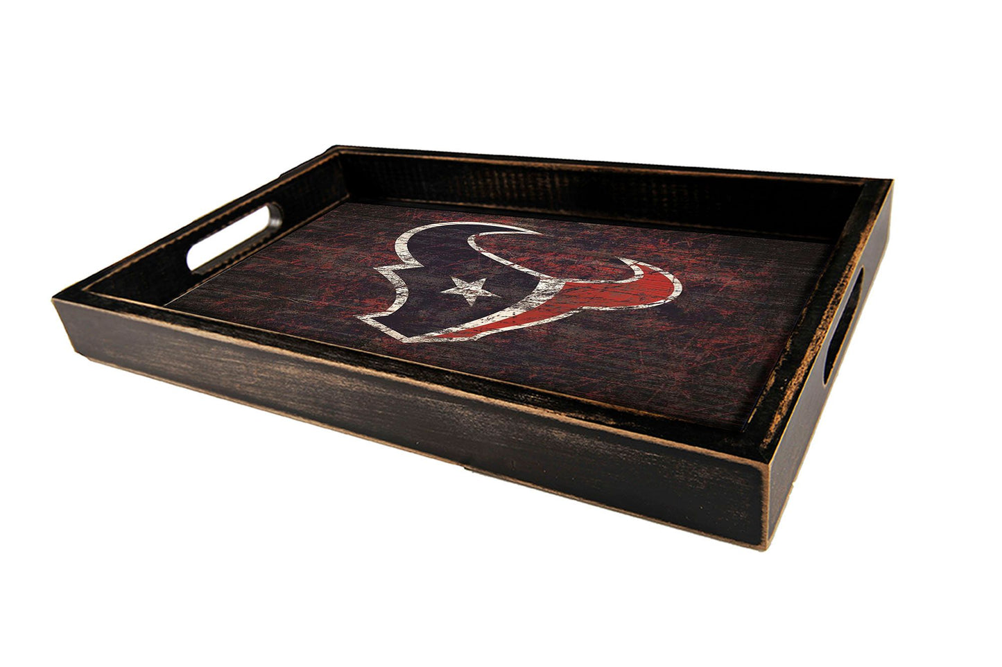 Houston Texans Distressed Logo Serving Tray by Fan Creations