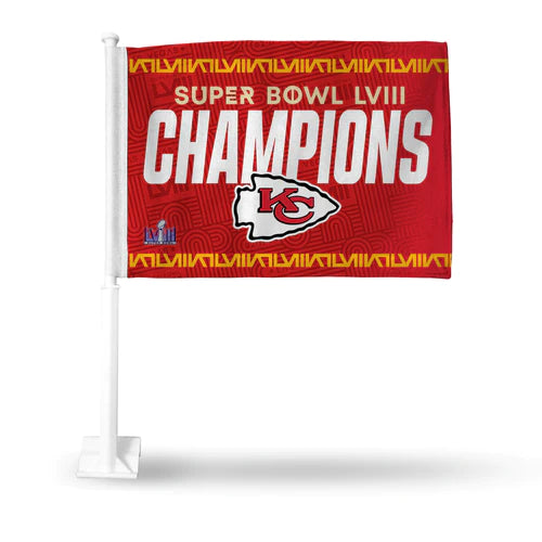 Kansas City Chiefs 2024 Super Bowl LVIII Champions Car Flag by Rico