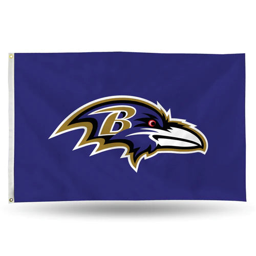 Baltimore Ravens Classic Design 3' x 5' Single Sided Banner Flag by Rico