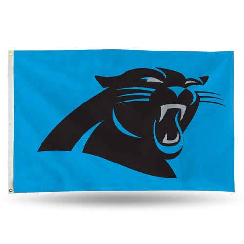 Carolina Panthers Classic Design 3' x 5' Single Sided Banner Flag by Rico
