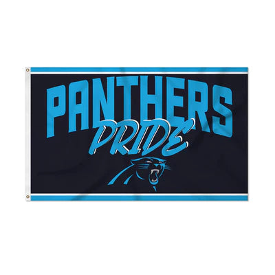 Carolina Panthers 3' x 5' Script Banner Flag by Rico