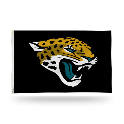 Jacksonville Jaguars Classic Design 3' x 5' Single Sided Banner Flag by Rico