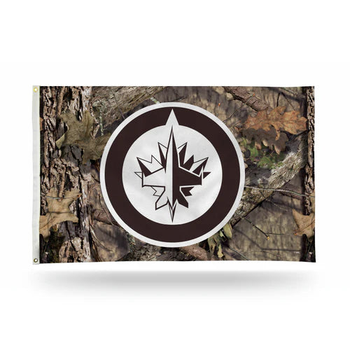 Winnipeg Jets Mossy Oak Camo Break-Up Country Banner Flag by Rico Industries