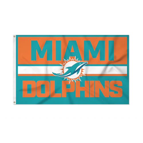 Miami Dolphins Bold Design 3' x 5' Banner Flag by Rico Industries