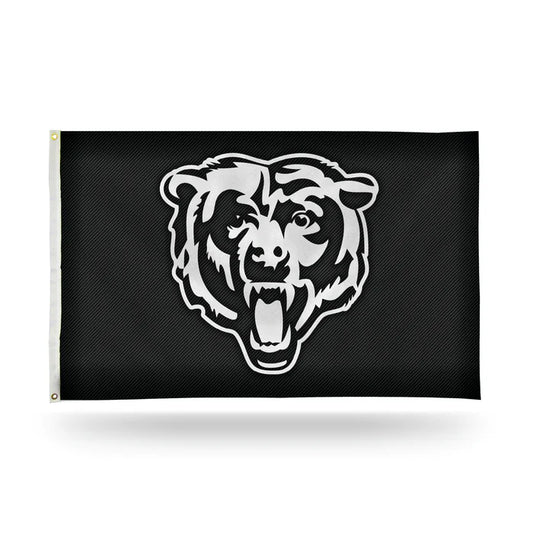 Chicago Bears 3'  x 5' Carbon Fiber Design Banner Flag by Rico