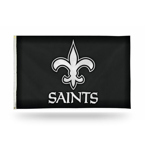 New Orleans Saints 3' x 5' Carbon Fiber Banner Flag by Rico