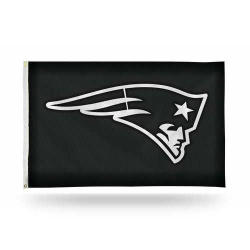 New England Patriots Carbon Fiber Design 3' x 5' Banner Flag by Rico Industries